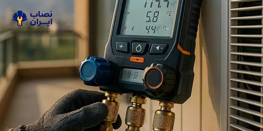 عیبیابی تخصصی کولر گازی با ابزار پیشرفته - نصابیران.